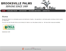 Tablet Screenshot of brooksvillepalms.com